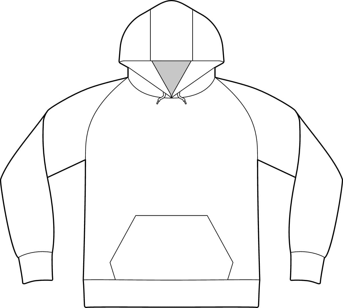 Plain white unisex ultimate fleece pullover hooded sweatshirt, front view