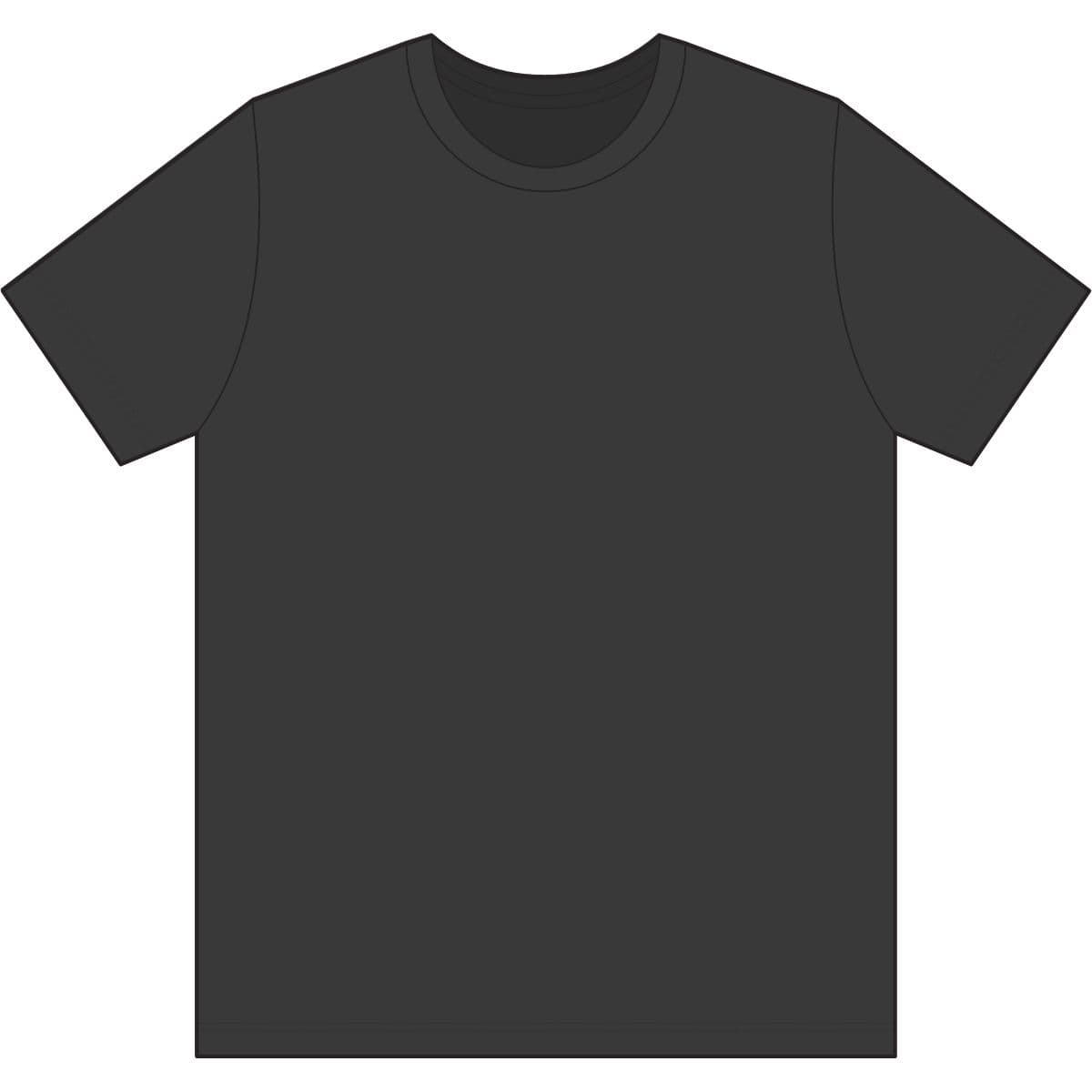 Plain heather black unisex epic cvc t-shirt, front view