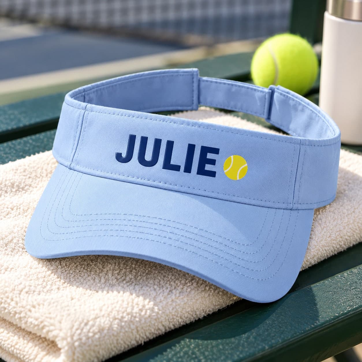 Custom Bio-Washed Chino Twill Visor with Your Logo or Text
