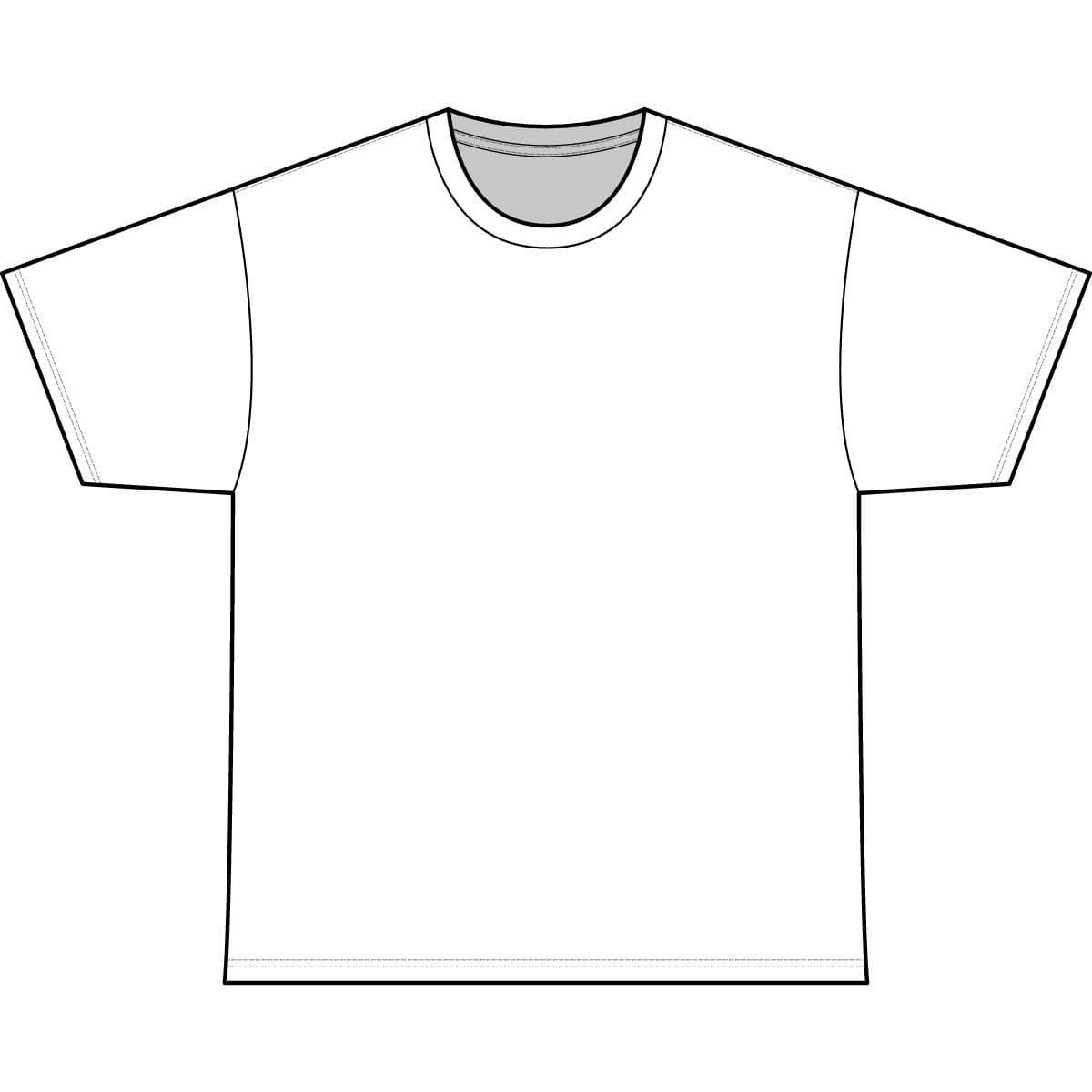 Plain white unisex cvc tee, front view