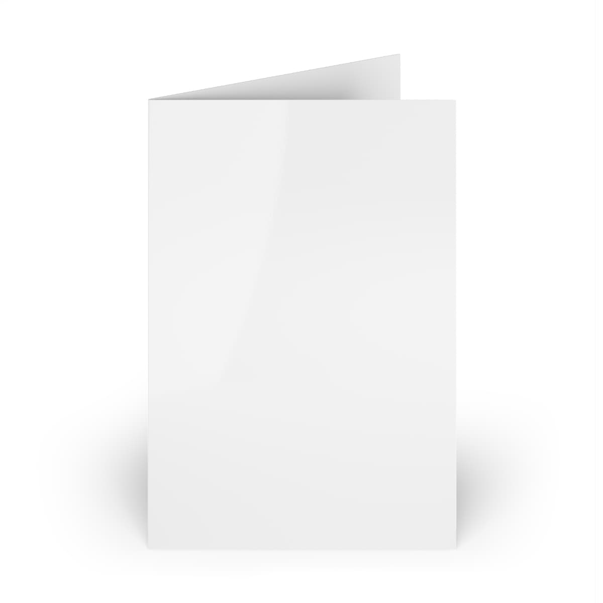 Plain white greeting cards (1 or 10-pcs), front view