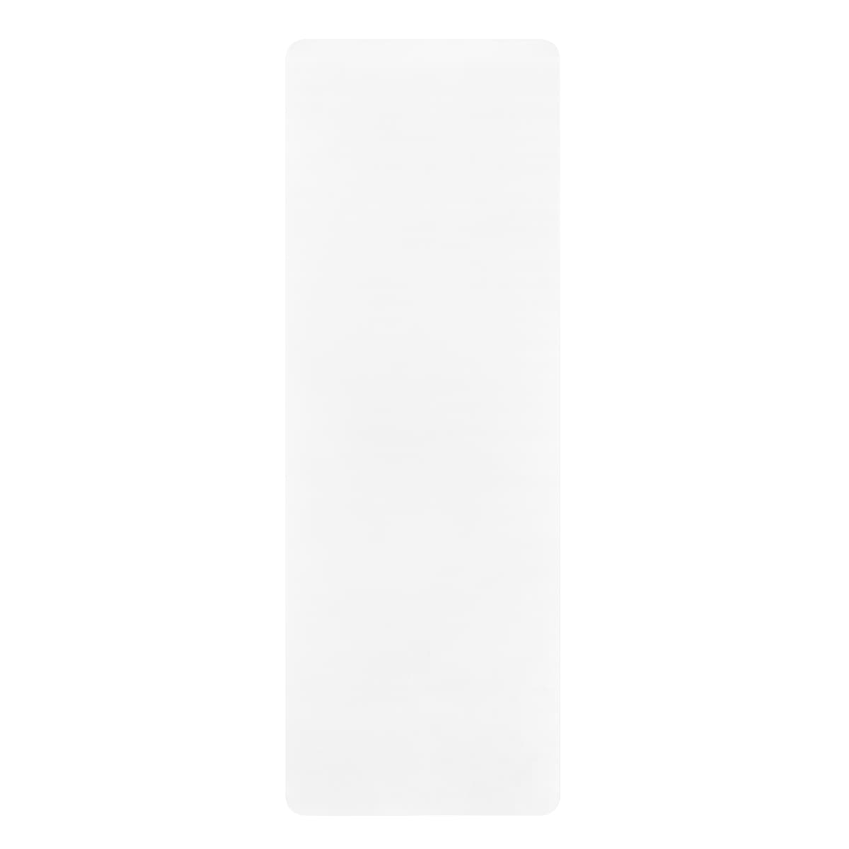 Plain rubber yoga mat, front view