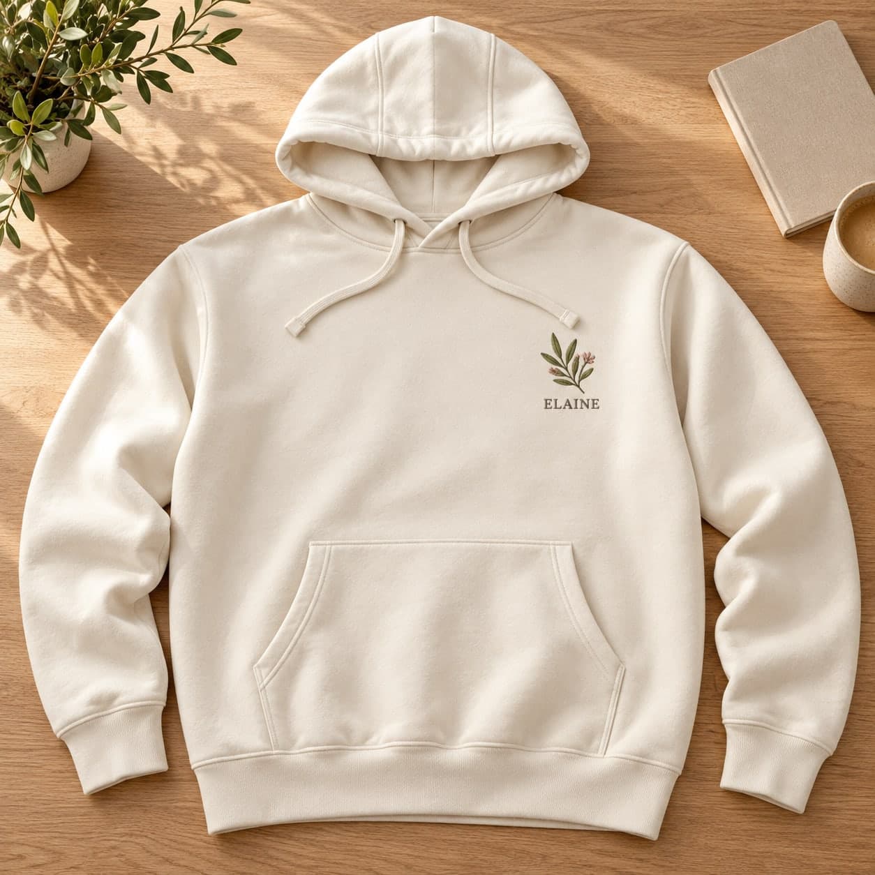 Custom Embroidered Unisex Fleece Hoodie with Your Logo or Text