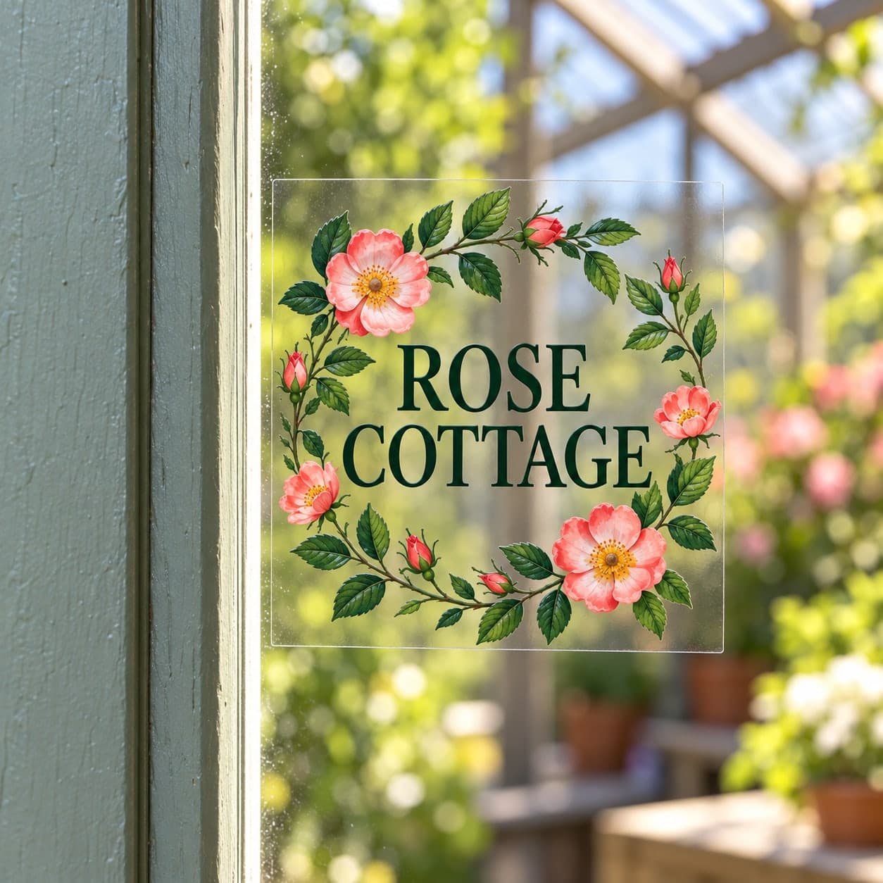 Custom Square Transparent Outdoor Sticker with Your Photo or Text