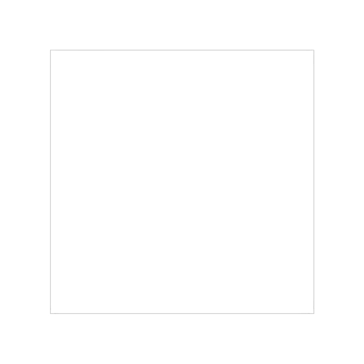 Plain transparent outdoor stickers, square, 1pc, front view