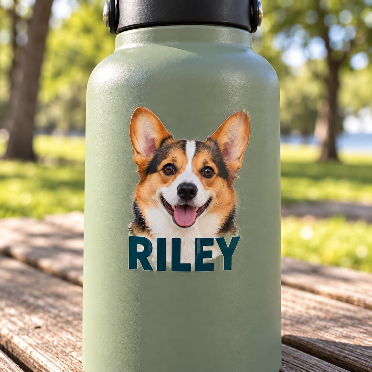 Custom Transparent Die-Cut Outdoor Sticker with Your Photo or Text