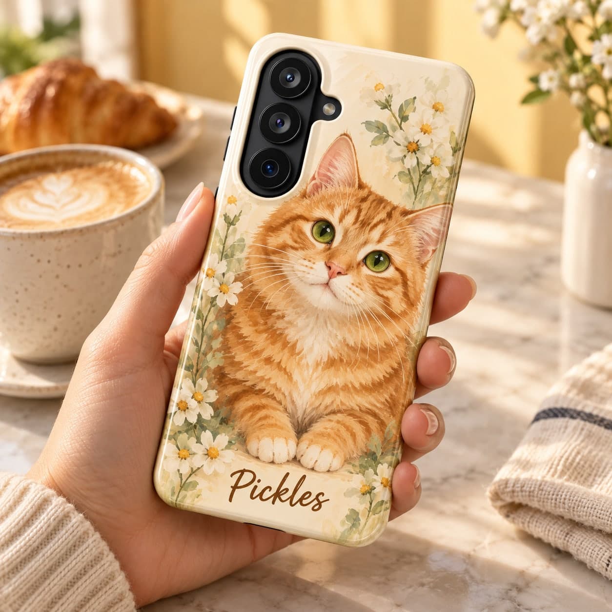 Custom Dual-Layer Impact-Resistant Phone Case with Your Photo or Text