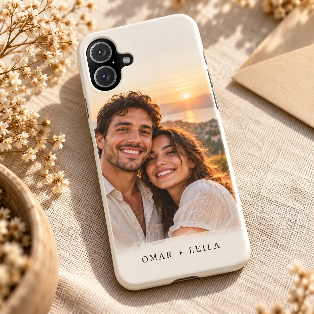 Custom Slim Flexible Polycarbonate Phone Case with Your Photo or Text