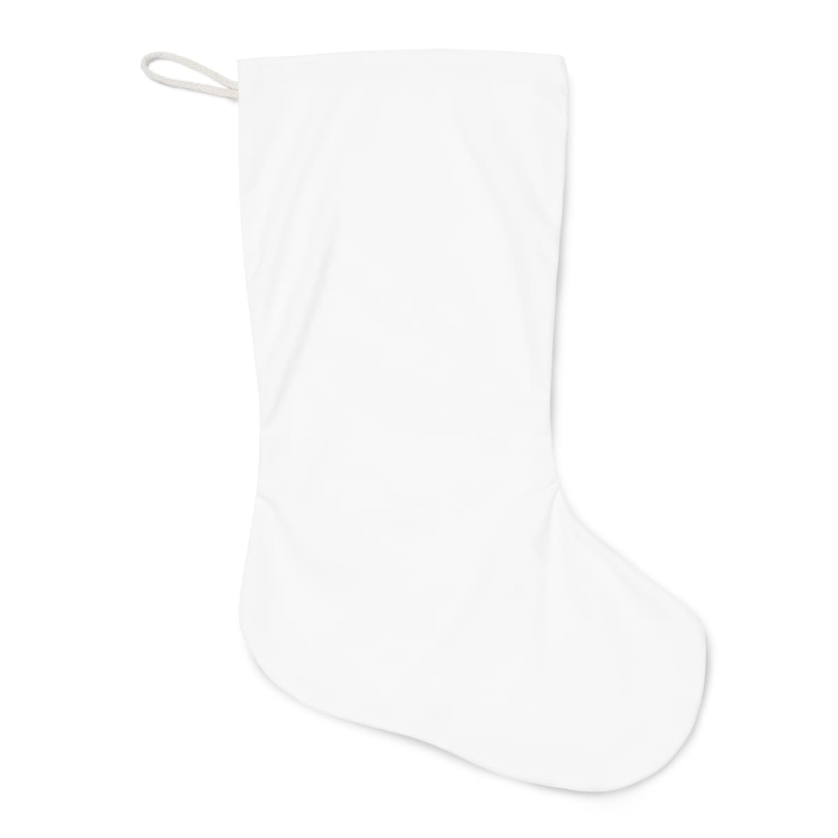 Plain santa stocking, front view