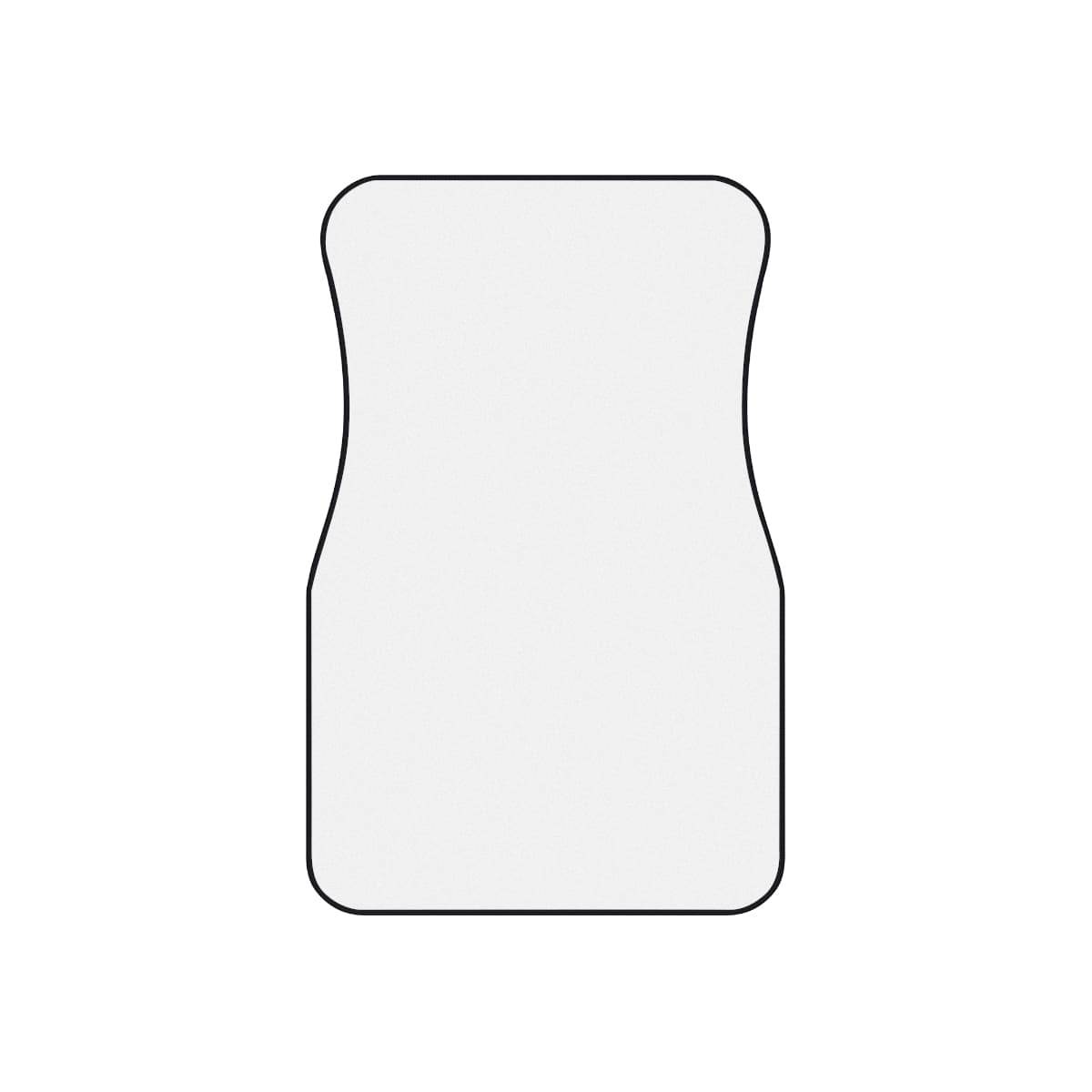 Plain car mats (set of 4), front view