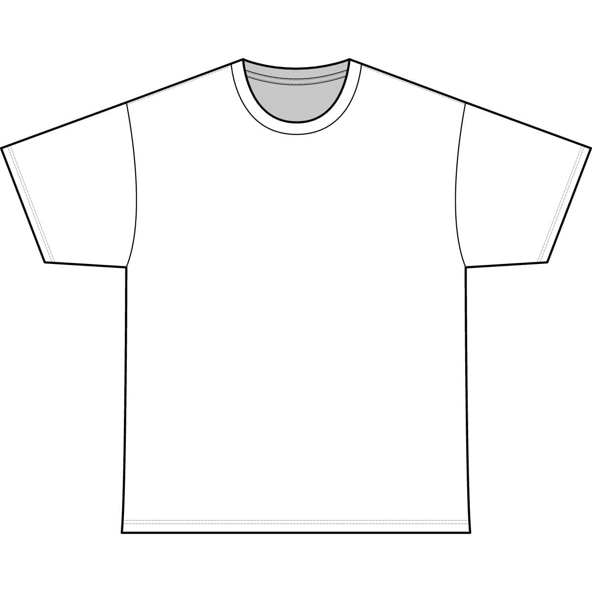Plain white unisex midweight t-shirt, front view