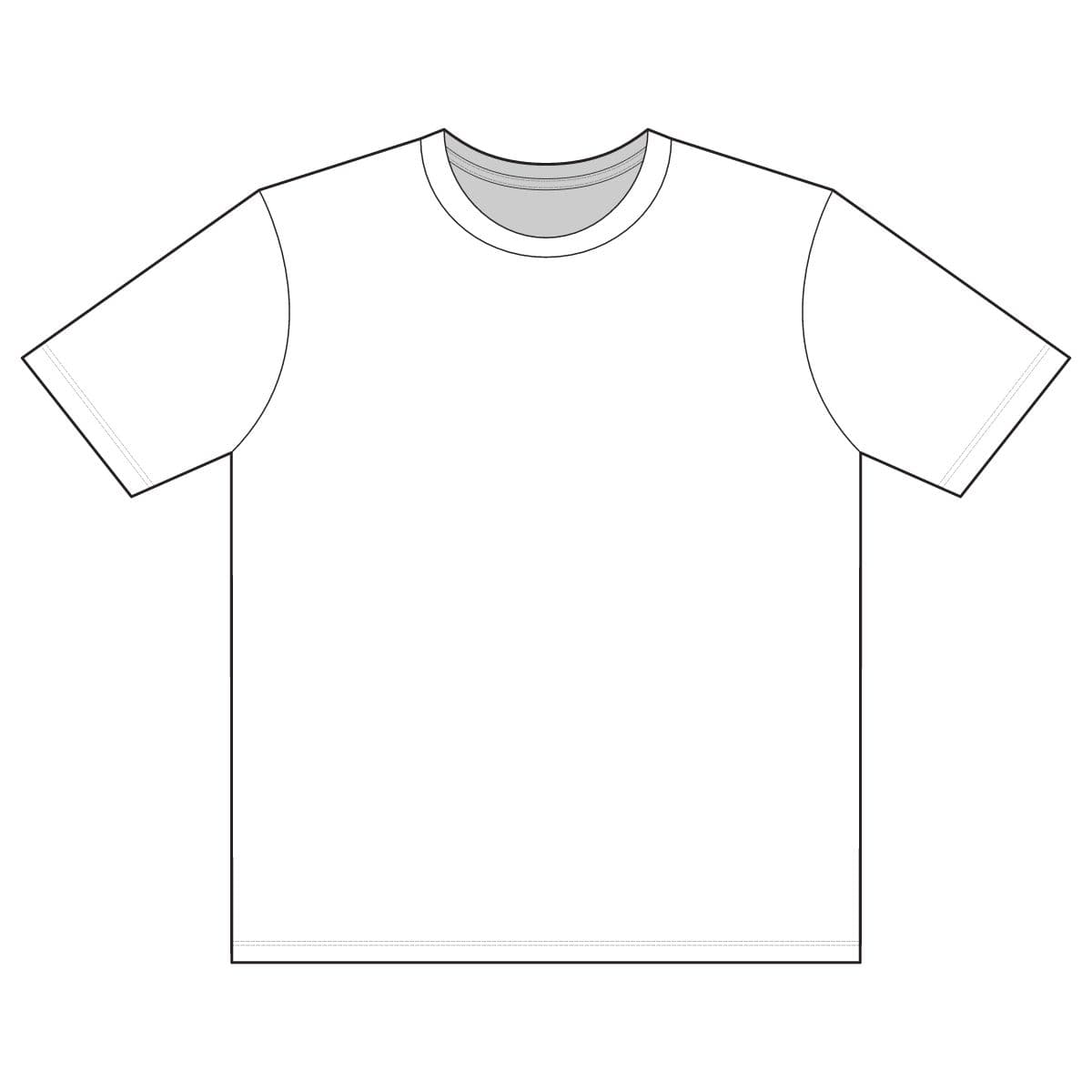 Plain white unisex hammer™ maxweight t-shirt, front view