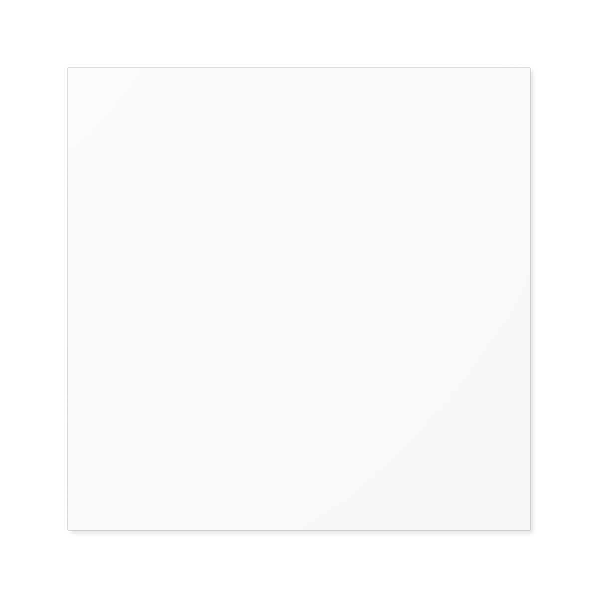 Plain laminate stickers, square, front view
