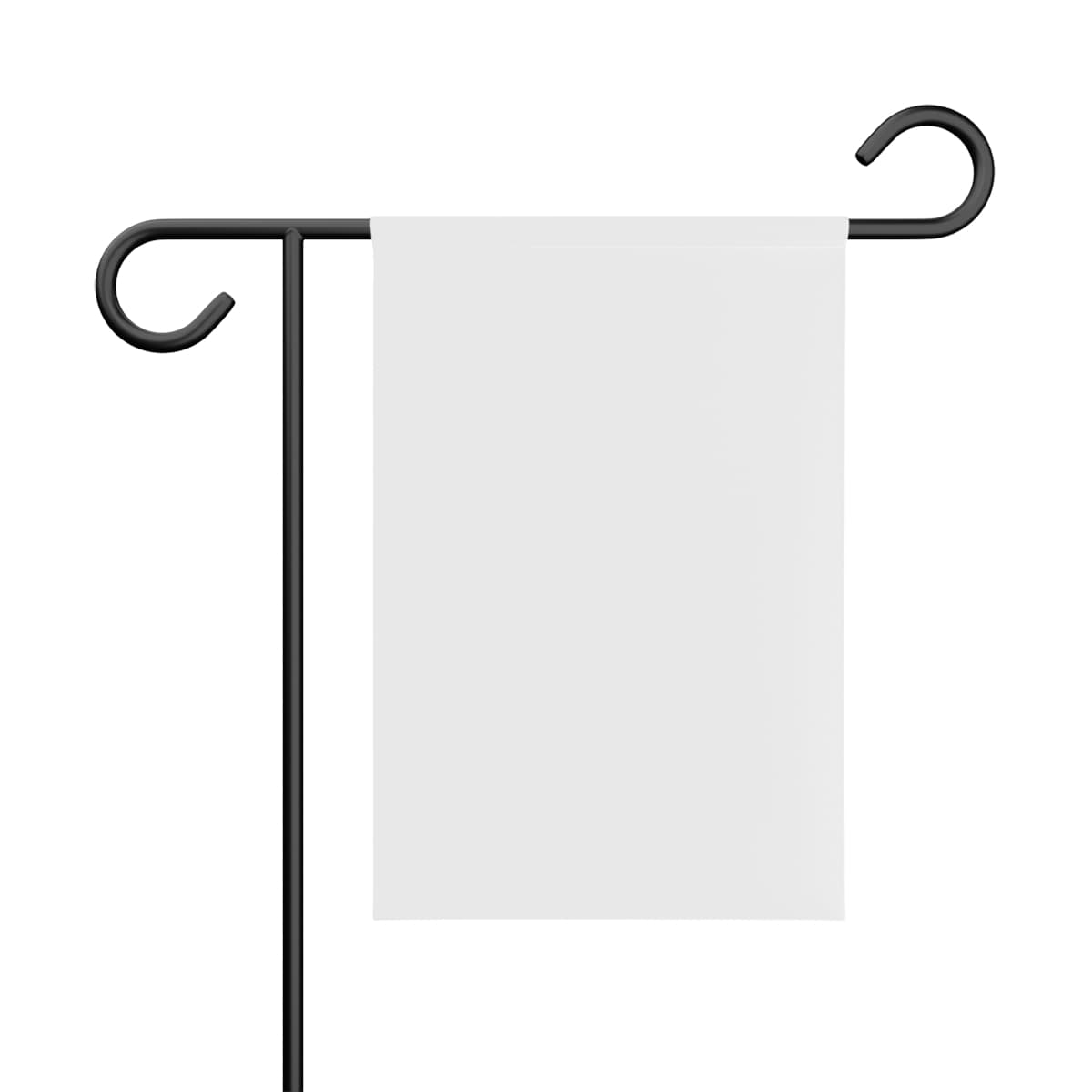Plain garden banner, front view