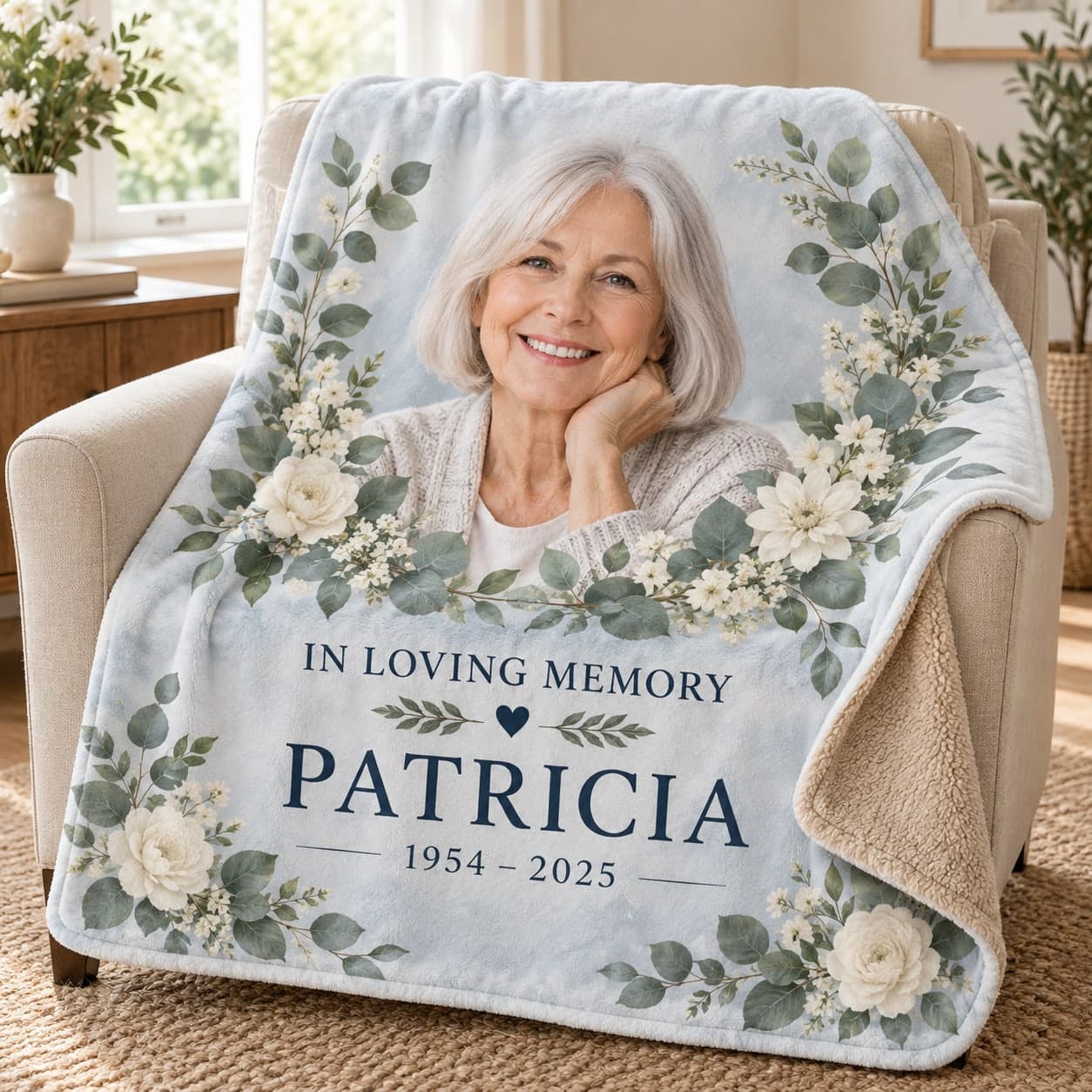 Custom Mink Sherpa Blanket with Your Photo or Text