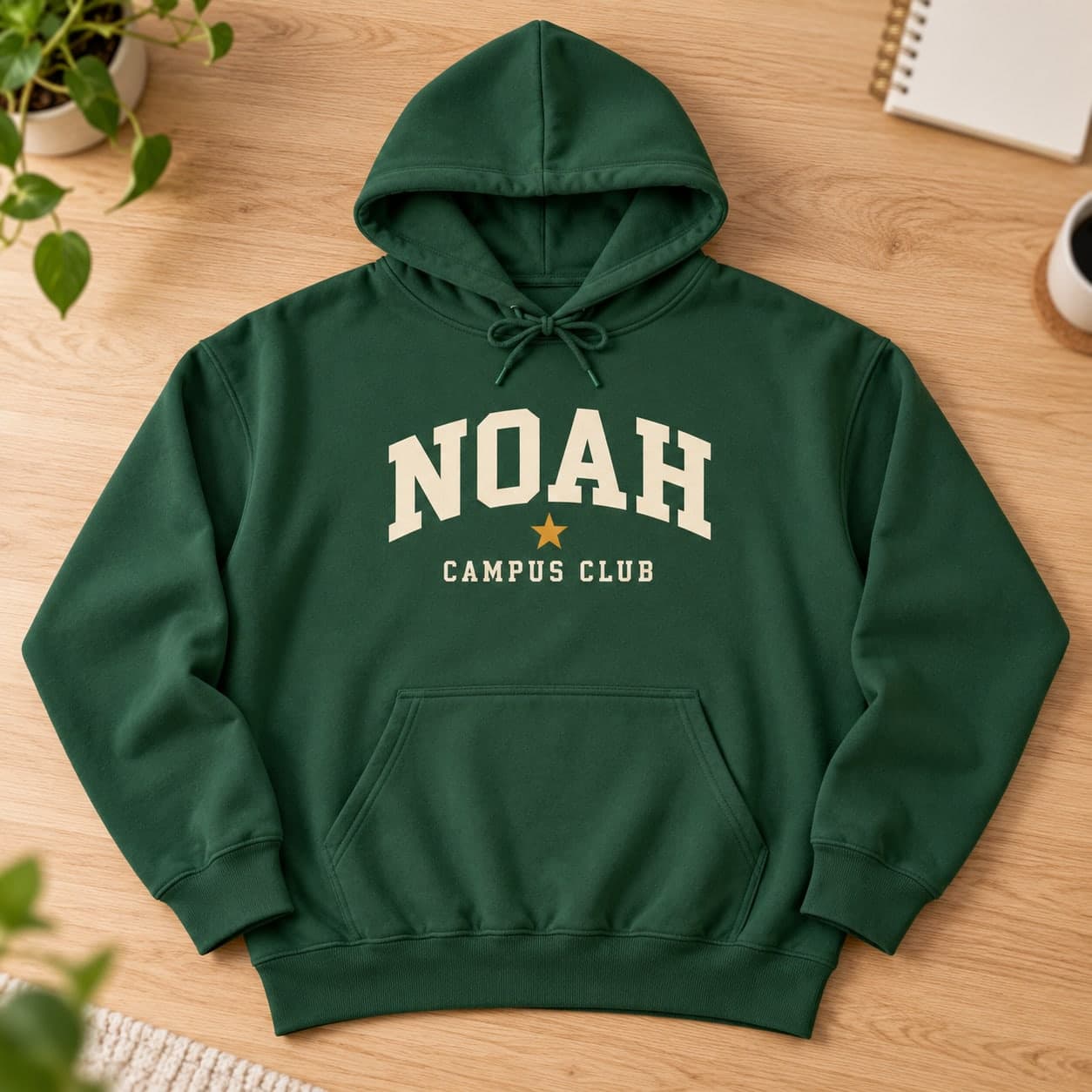 Custom Unisex Loose Fit Kangaroo Pocket Hoodie with Your Photo or Text
