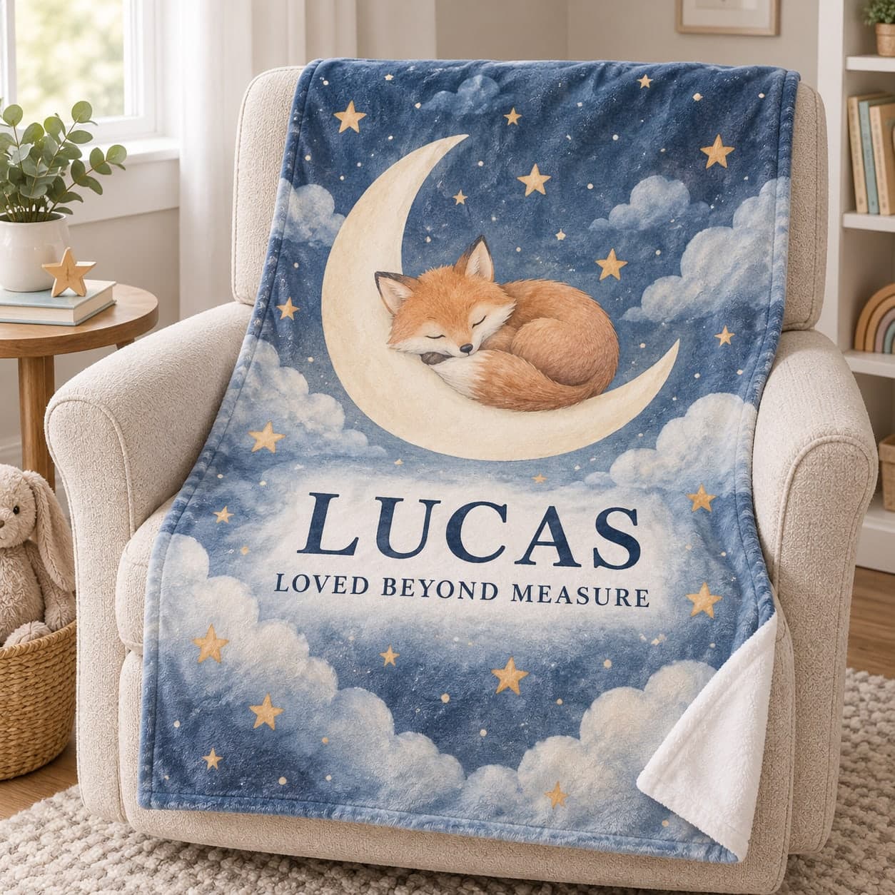 Custom Minky Blanket with Your Photo or Text
