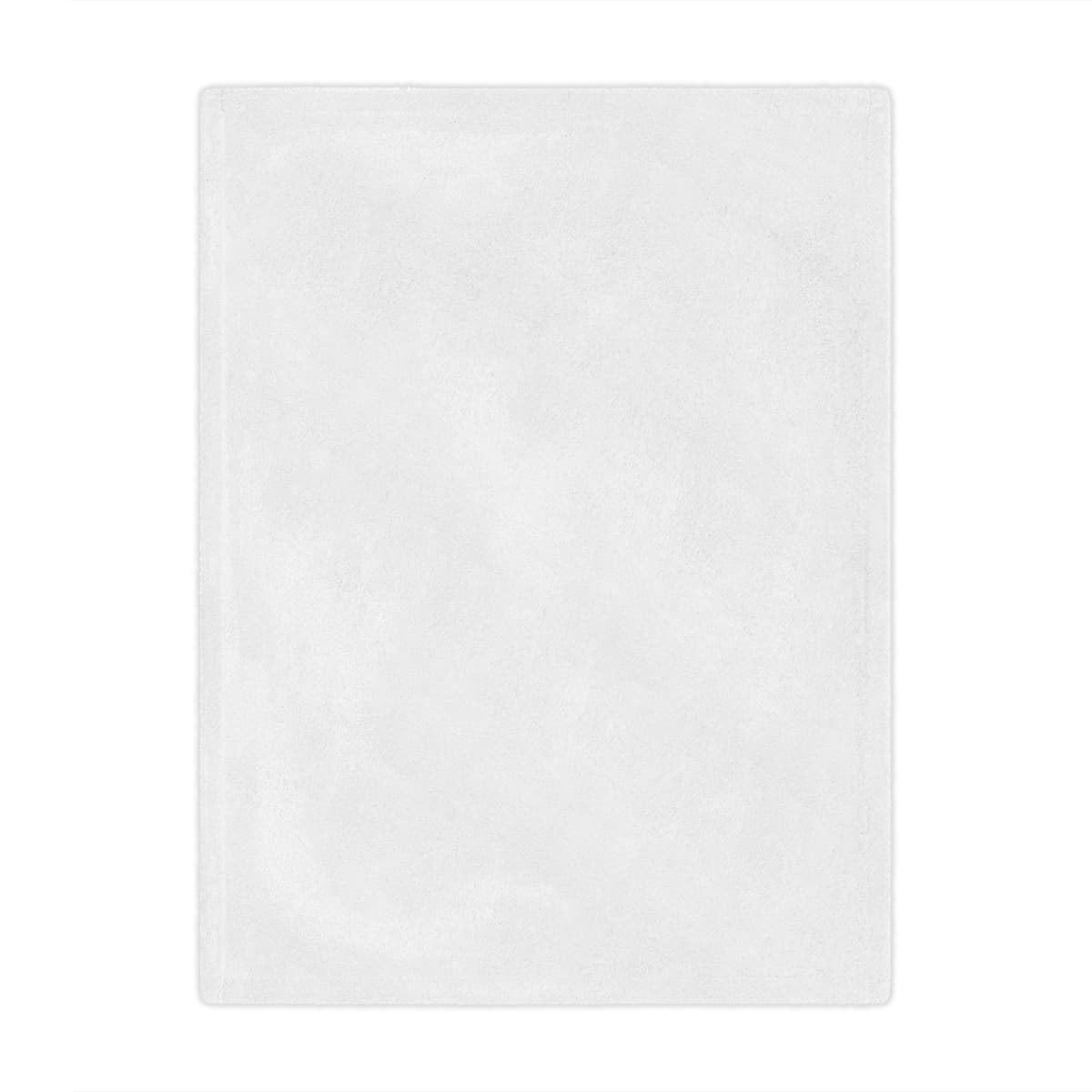 Plain minky blanket, front view
