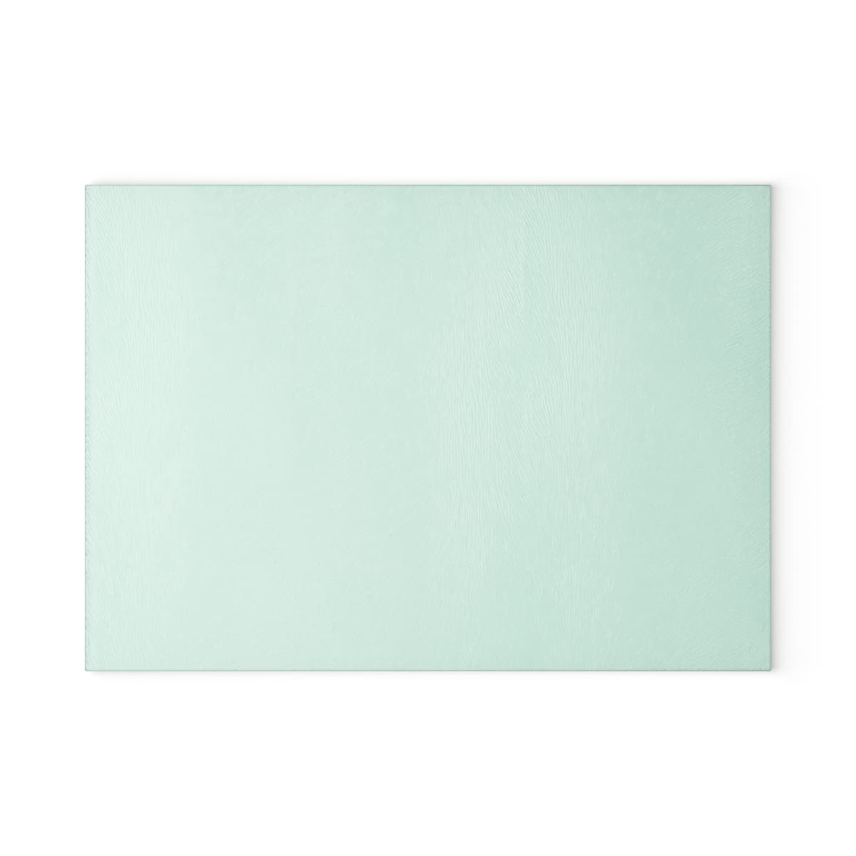 Plain glass cutting board, front view