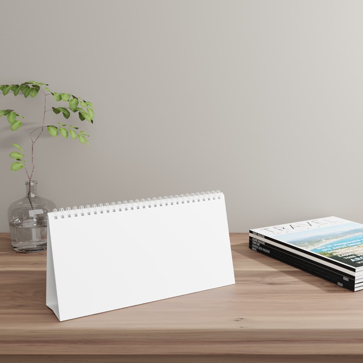 Custom Glossy or Matte Desk Calendar with Your Photo or Text