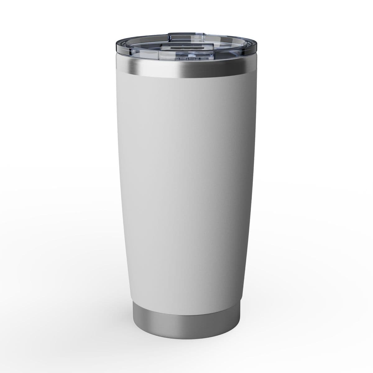 Plain white vagabond 20oz tumbler, front view