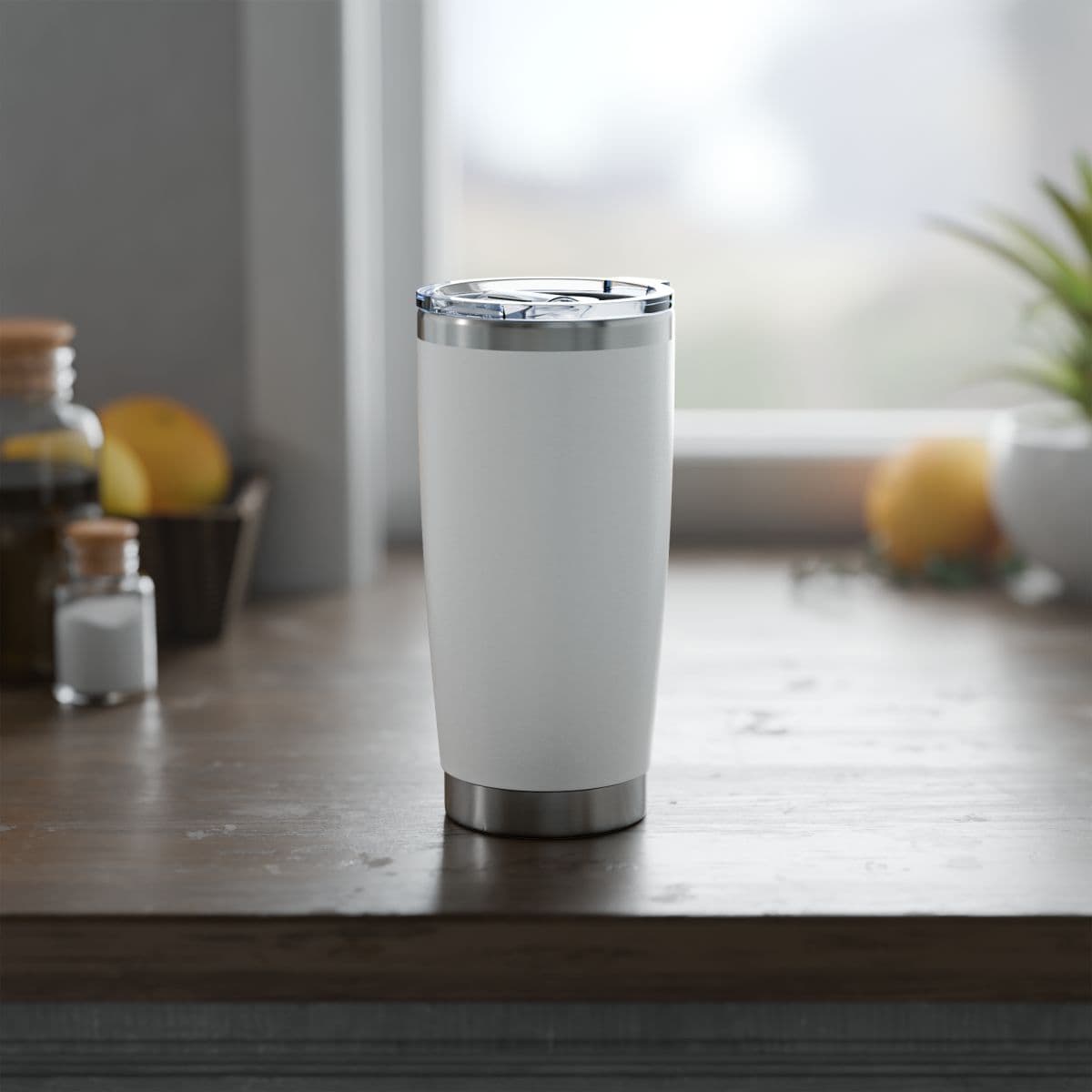 Custom 20 oz Spill-Resistant Steel Tumbler with Your Photo or Text