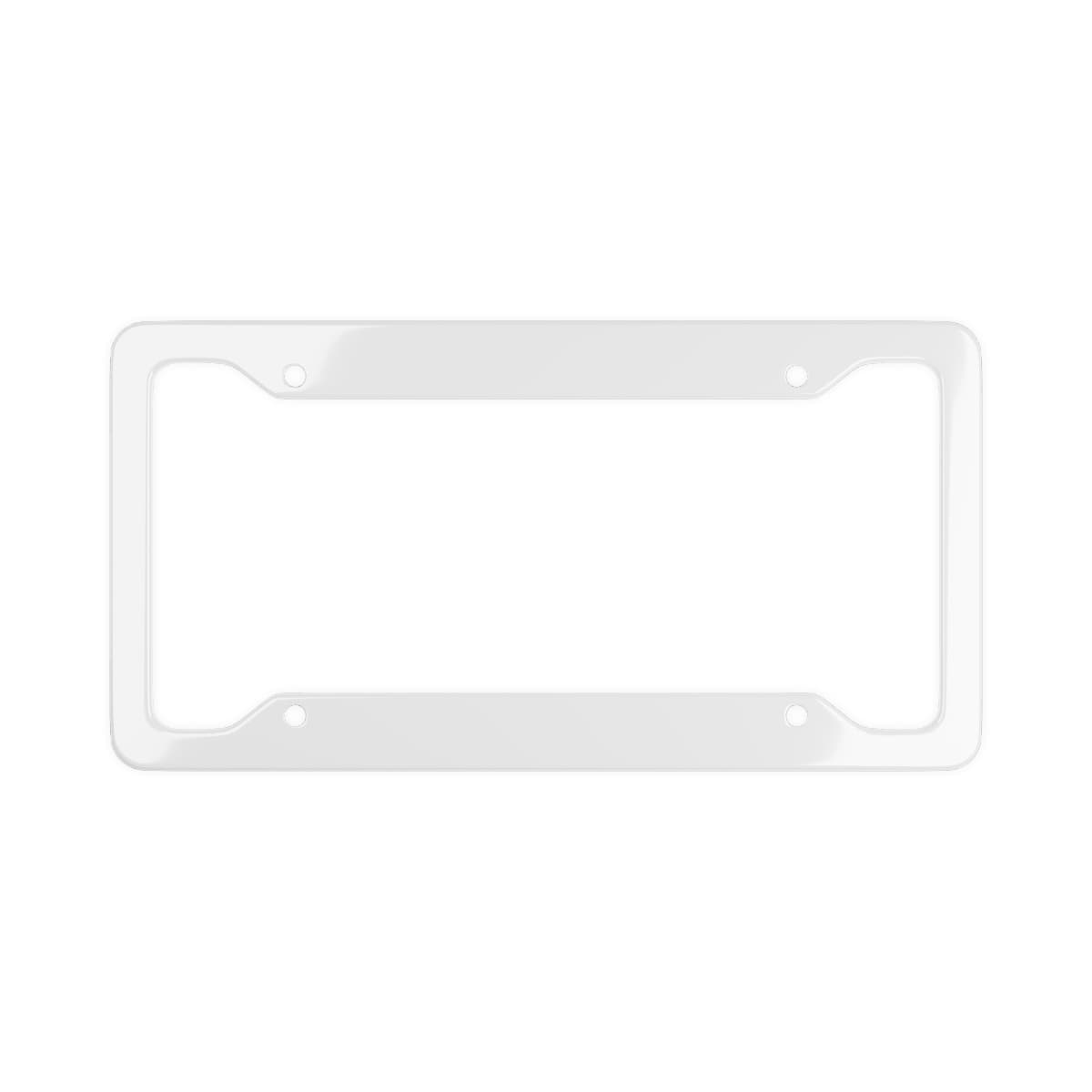 Plain license plate frame, front view