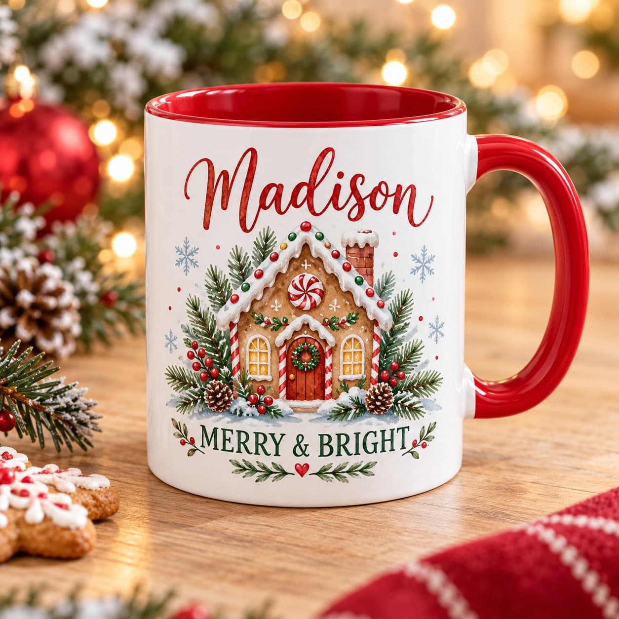Custom 11 oz Two-Tone Colorful Accent Mug with Your Photo or Text