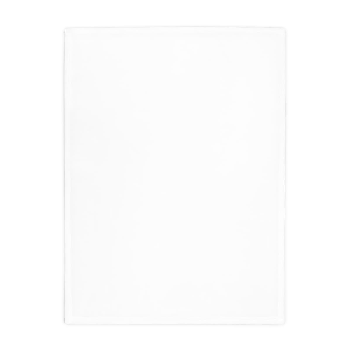 Plain plush fleece blanket, front view