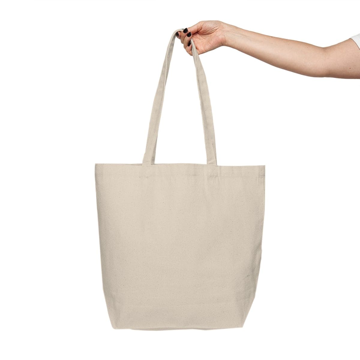 Custom 10 oz Natural Cotton Canvas Tote Bag with Your Photo or Text