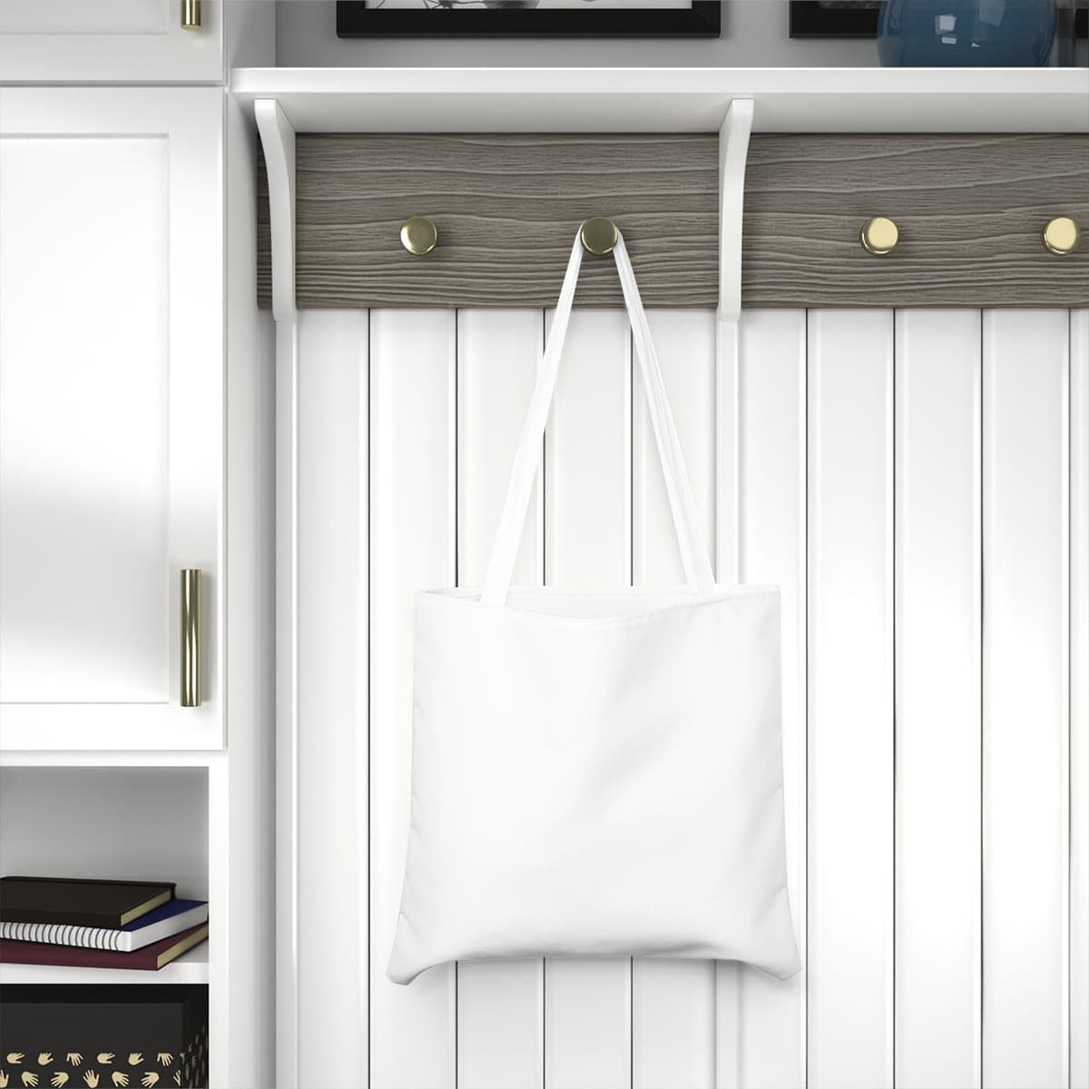 Custom Cotton Canvas Shoulder Tote Bag with Your Photo or Text