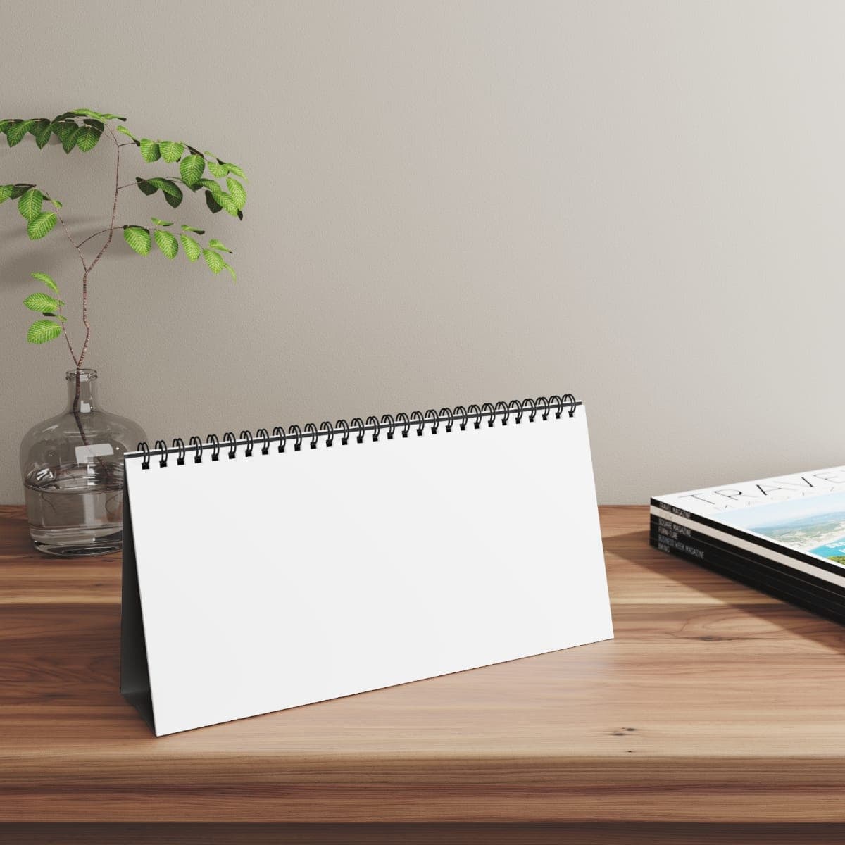 Custom Spiral Desktop Calendar with Your Photo or Text