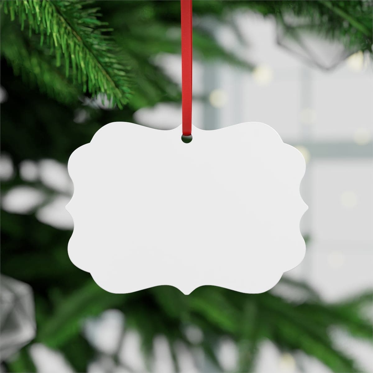 Custom Double-Sided Aluminum Ornament with Your Photo or Text