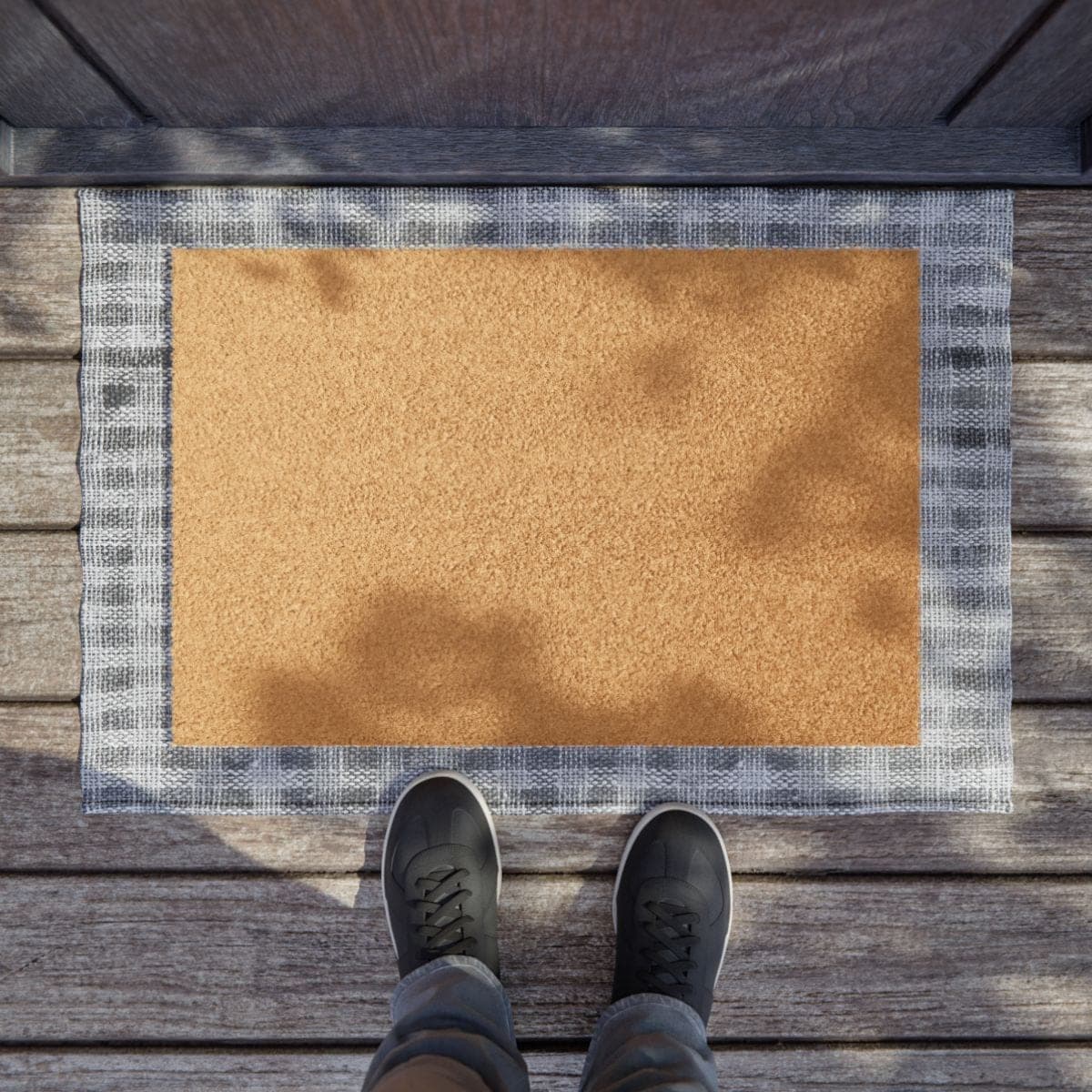 Custom Coir Doormat Rug with Your Photo or Text