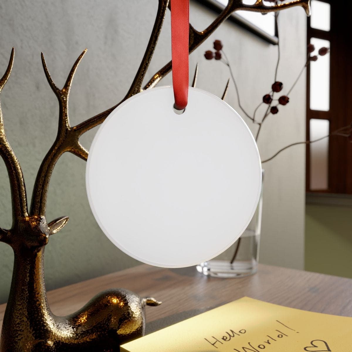Custom Glossy Acrylic Ornament with Your Photo or Text