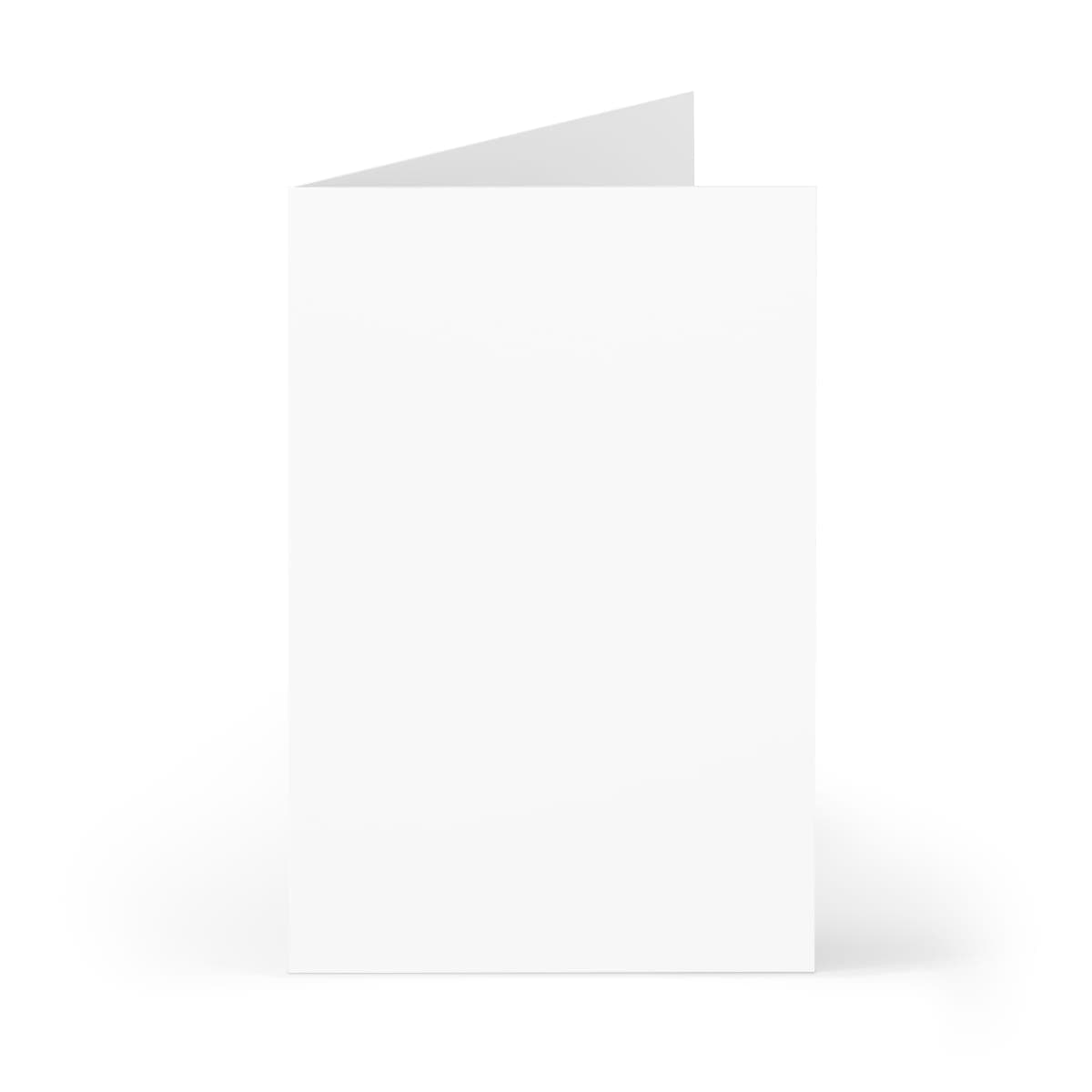 Custom White Matte Greeting Card Set of 7 with Your Photo or Text