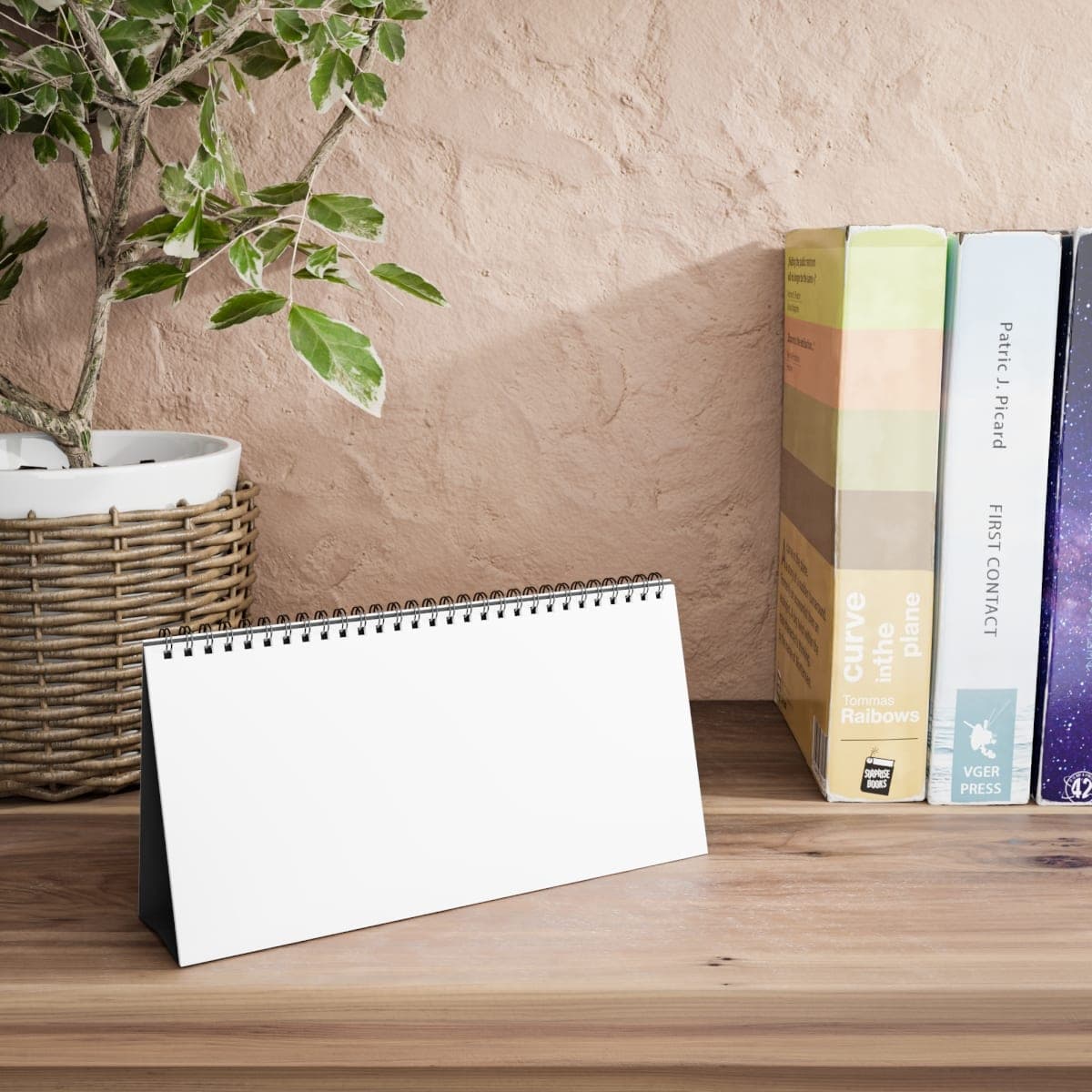 Custom Satin Desk Calendar with Your Photo or Text