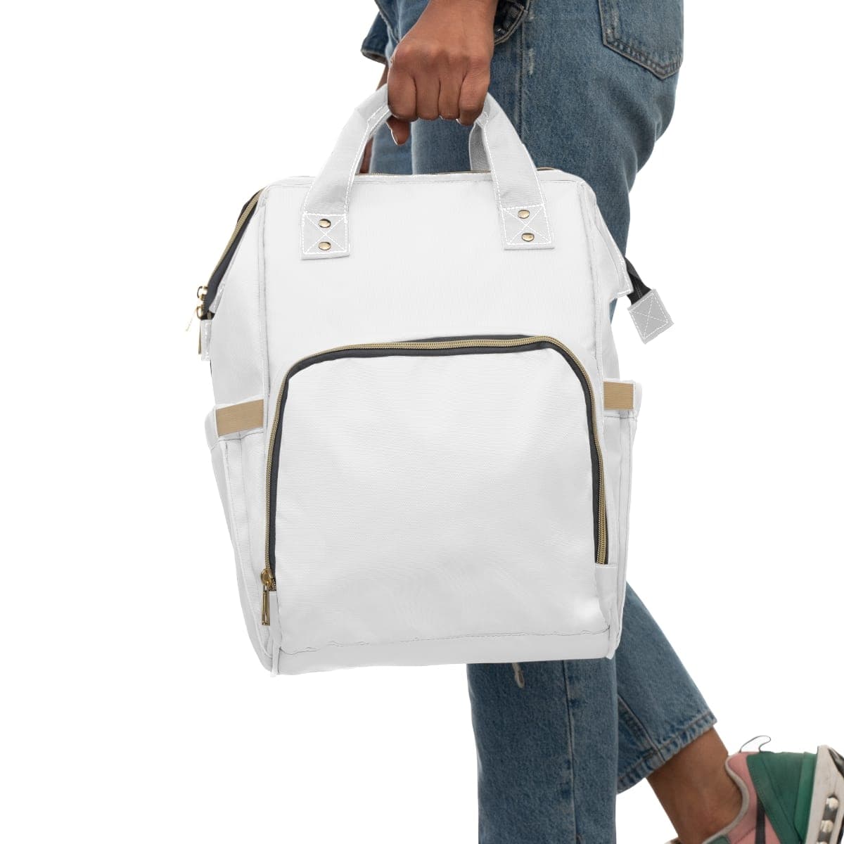 Custom Multifunctional Nylon Diaper Backpack with Your Photo or Text