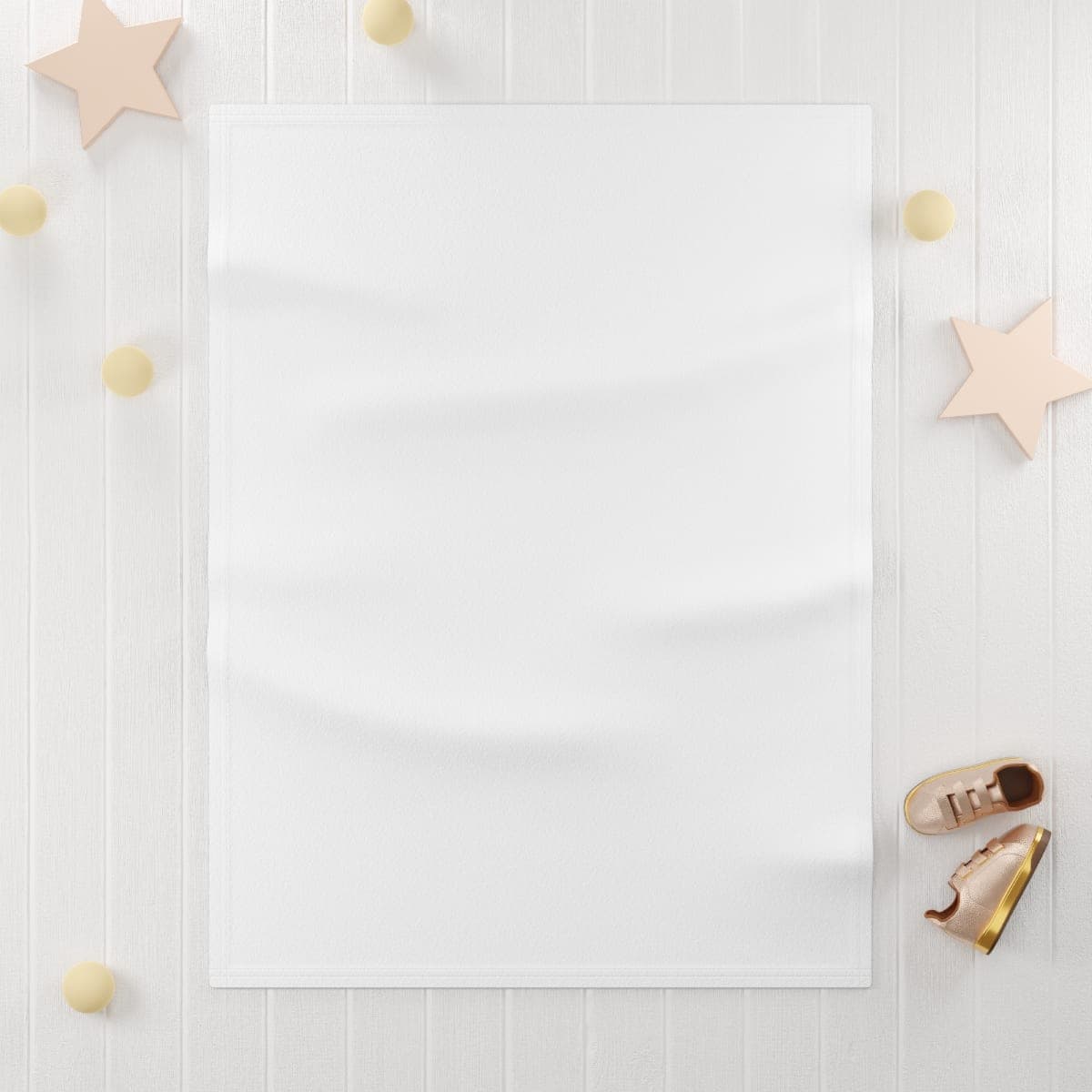 Custom Soft Fleece Baby Blanket with Your Photo or Text