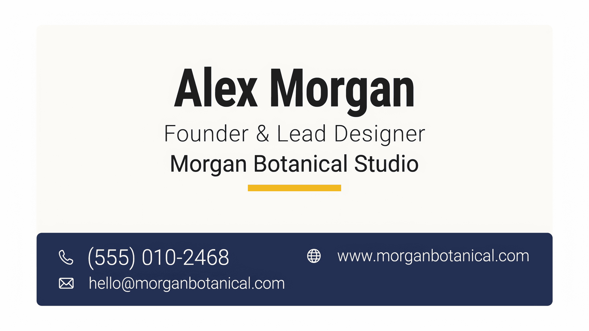 Custom Business Card Design — Layered & Editable